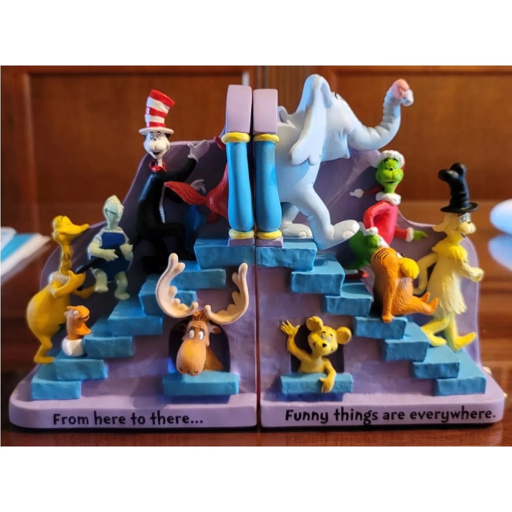 Dr. Seuss Character Bookends - Multicolor